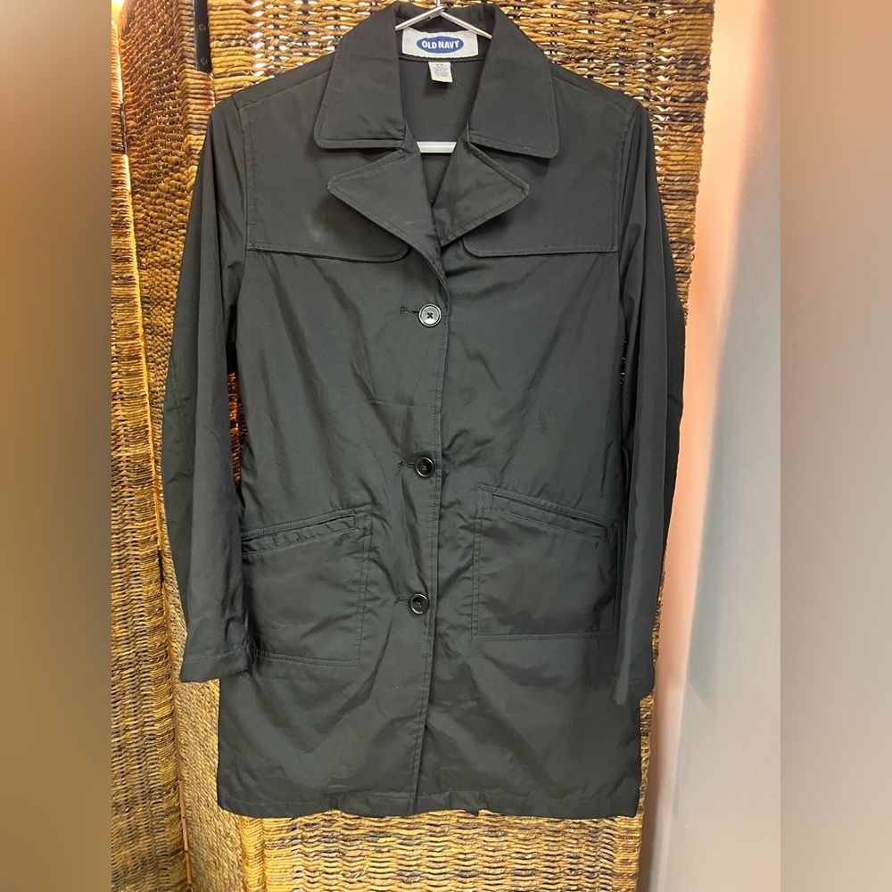 Old Navy-Polyester Size:XS, Peacoat design, belt loops, no belt